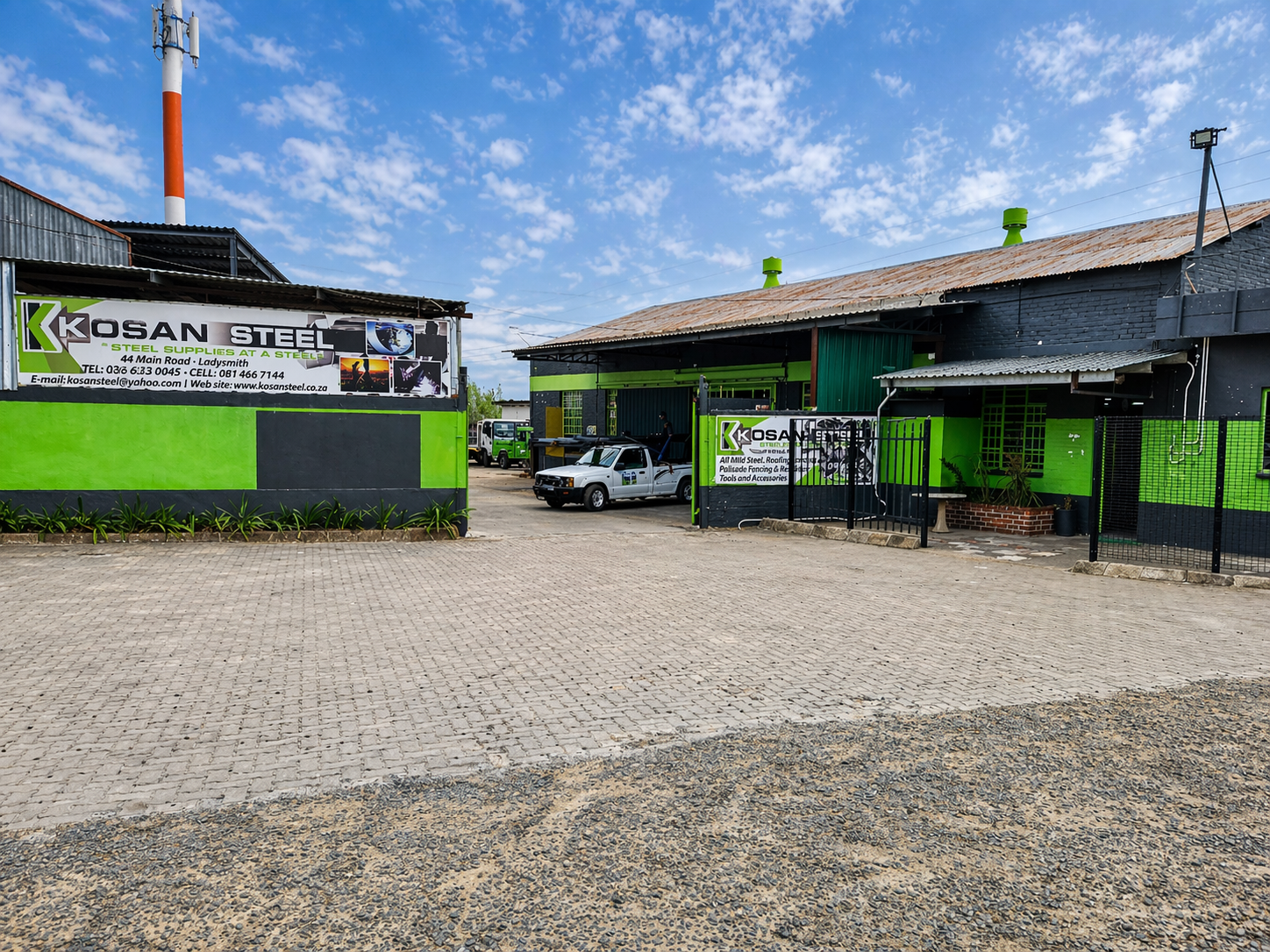 Kosan Steel Ladysmith store exterior